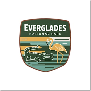 Everglades National Park Retro Emblem Posters and Art